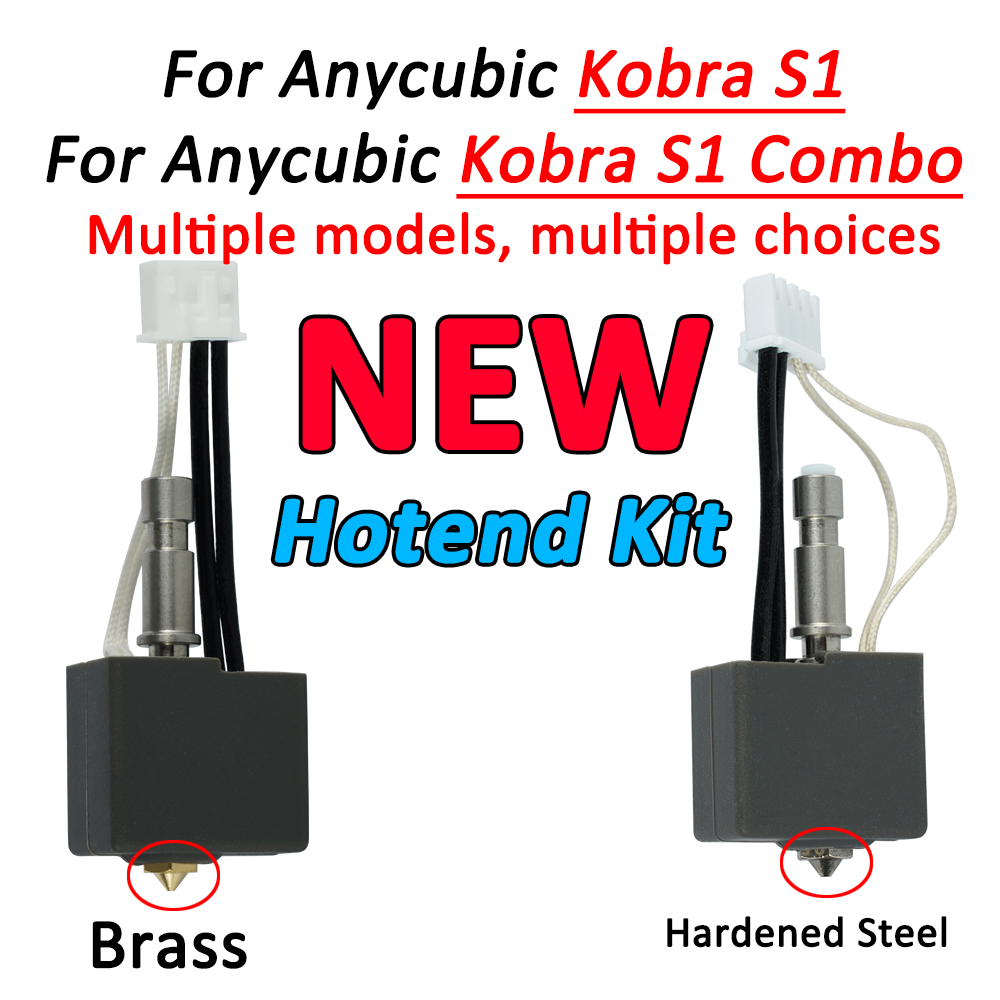 3D Printing Nozzle - Per Anycubic Kobra S1 Hotend Kobra