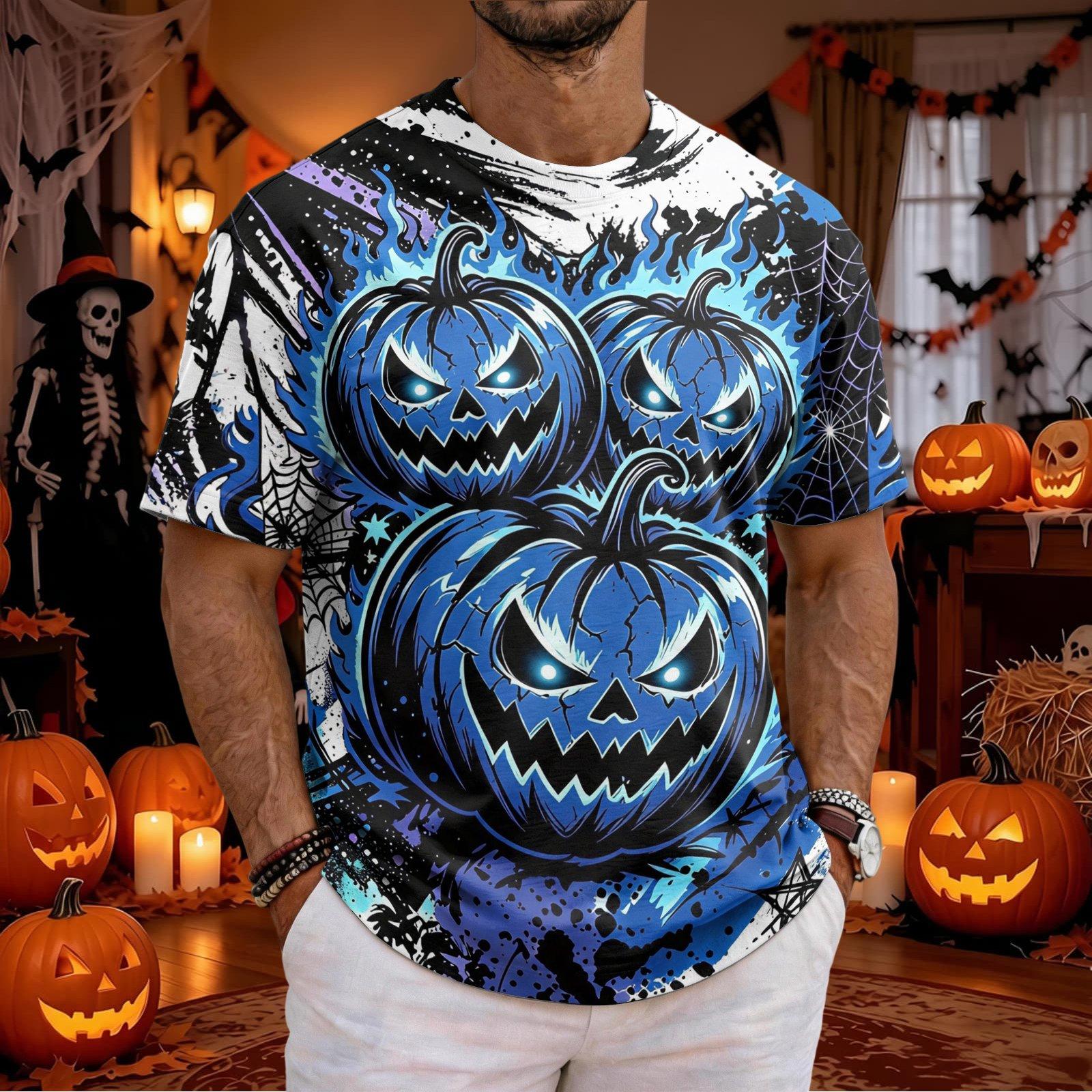 3D Printing Web - T-shirt da uomo per Halloween con
