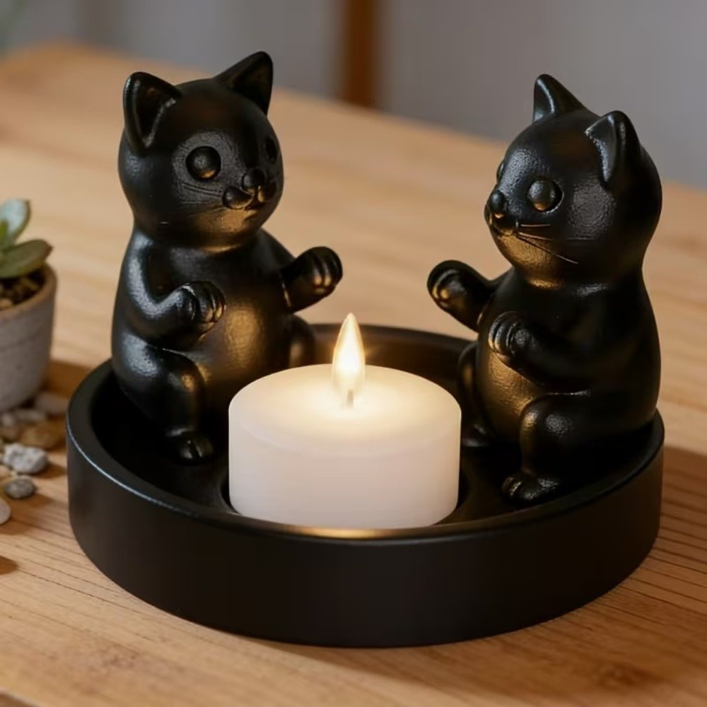 3D Printing Ring Holder - Portacandele Creativo a Forma di Gatto