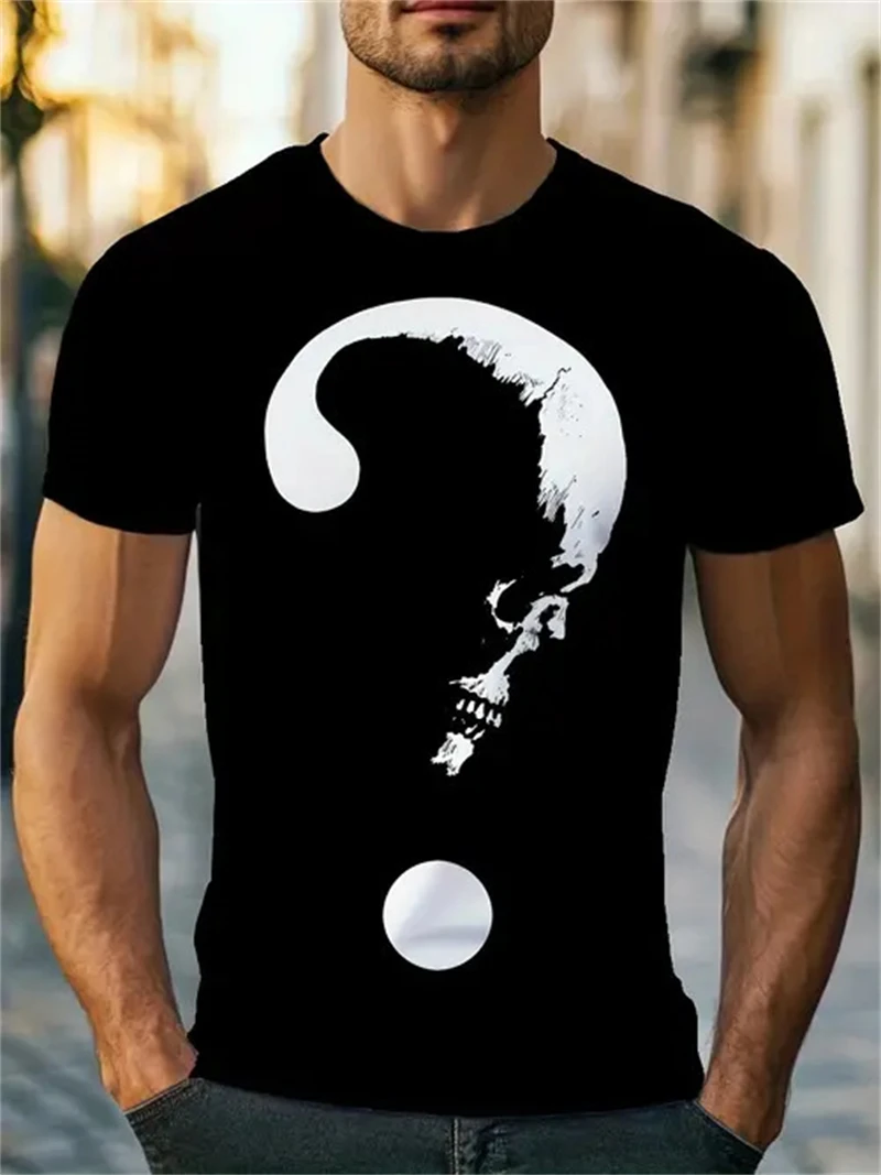 3D Printing Questions - T-shirt da uomo nera con stampa