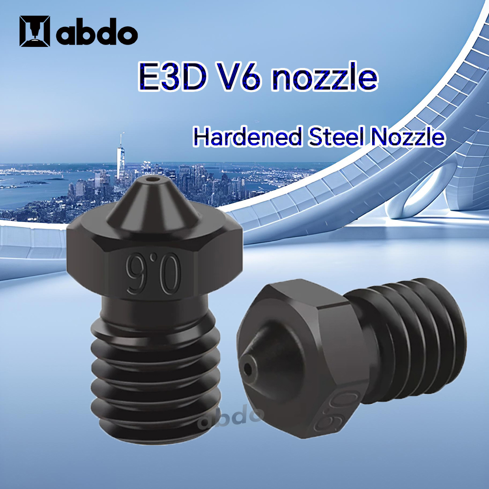 3D Printing Nozzle - Ugelli E3D 0.2/0.4/0.6/0.8mm in Acciaio Temprato