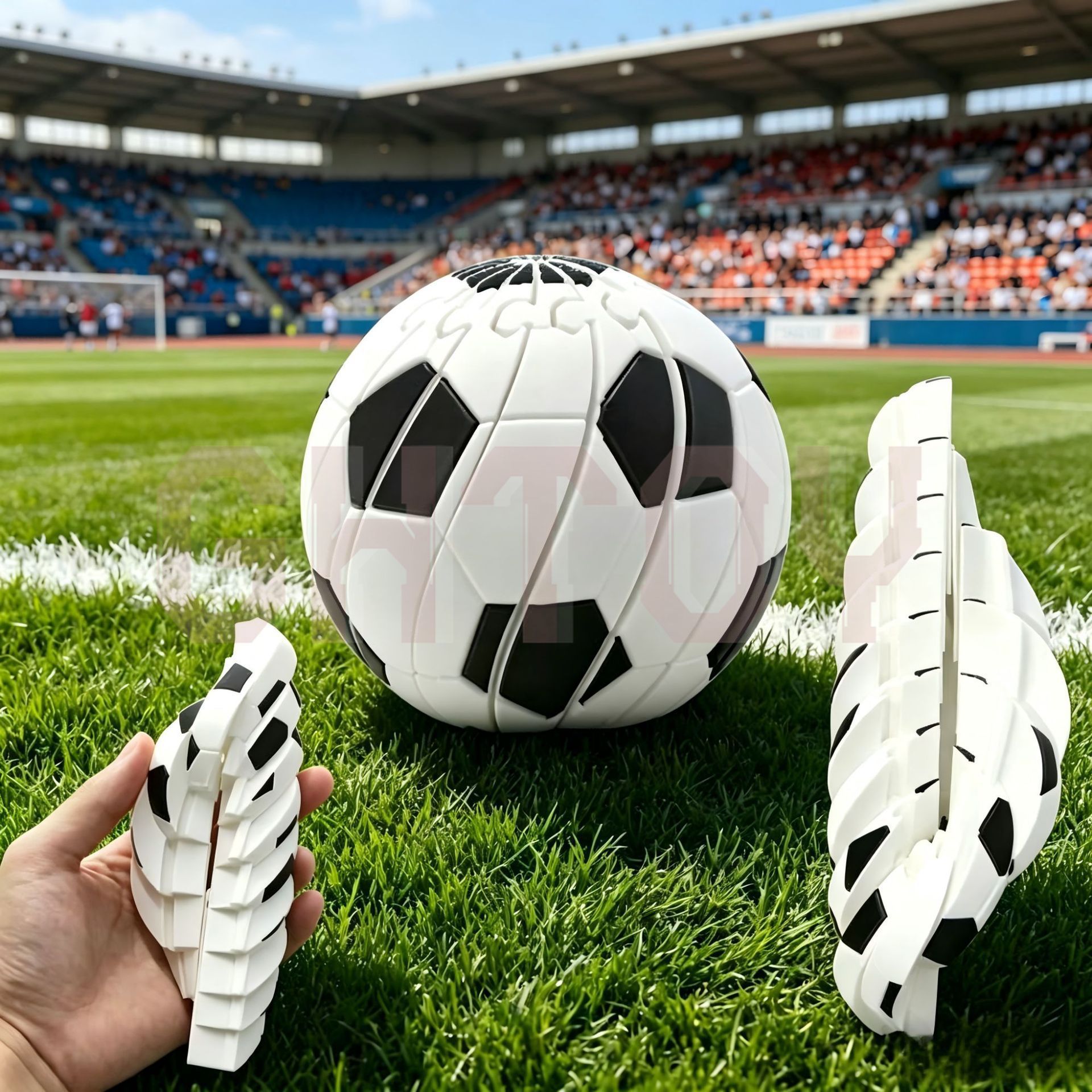 3D Printing Desk - Pallone da Calcio Trasformabile Stampato in