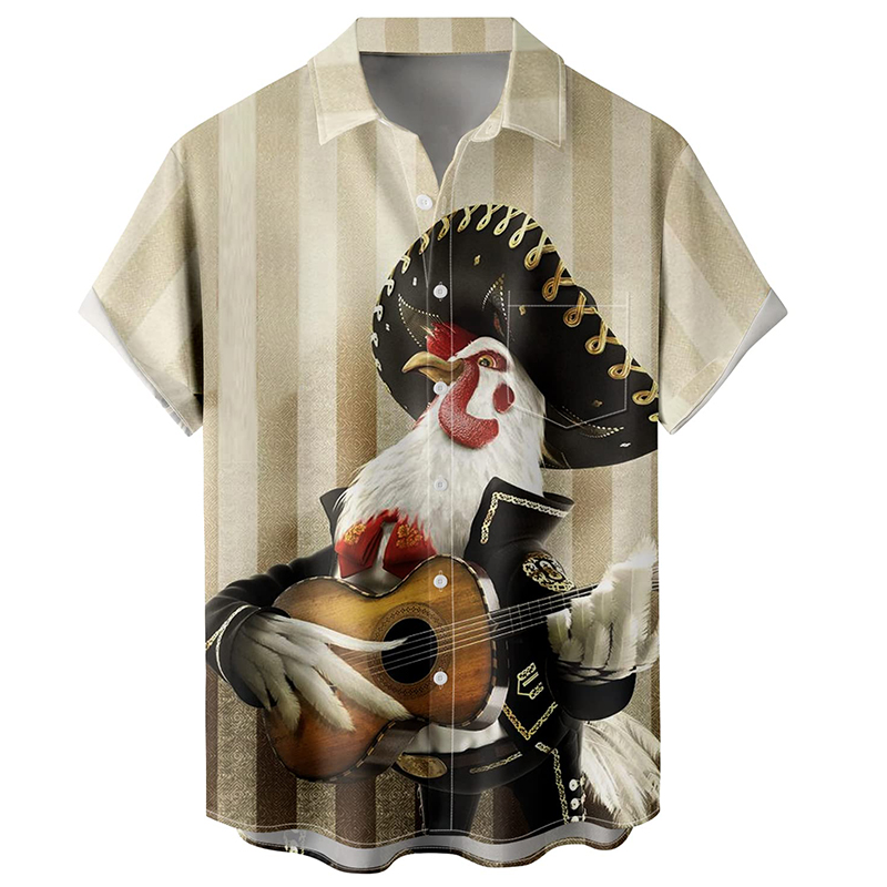 3D Printing Guitar - Camicia da uomo con stampa 3D