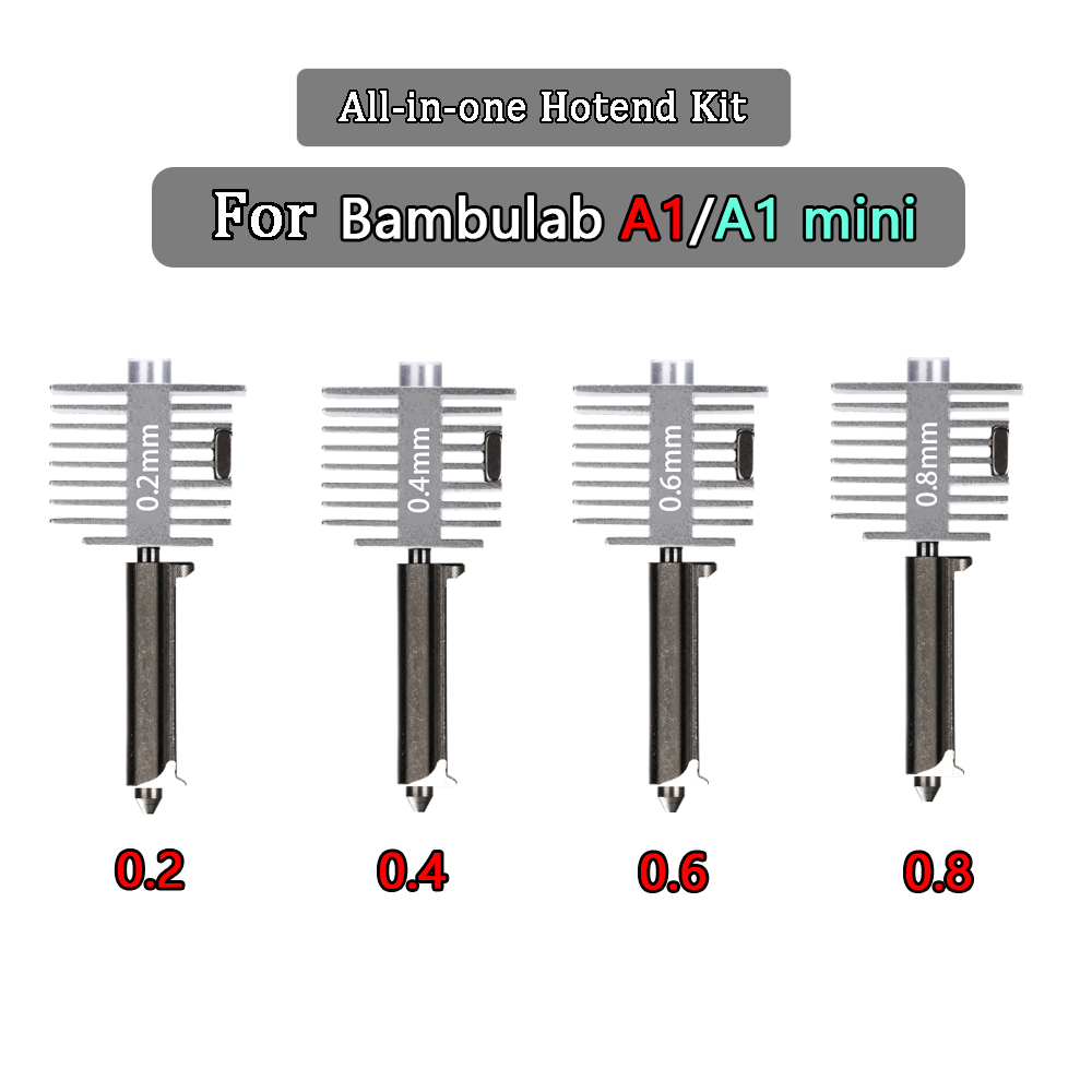 3D Printing Nozzle - Kit Hotend Aggiornato per Bamb Lab