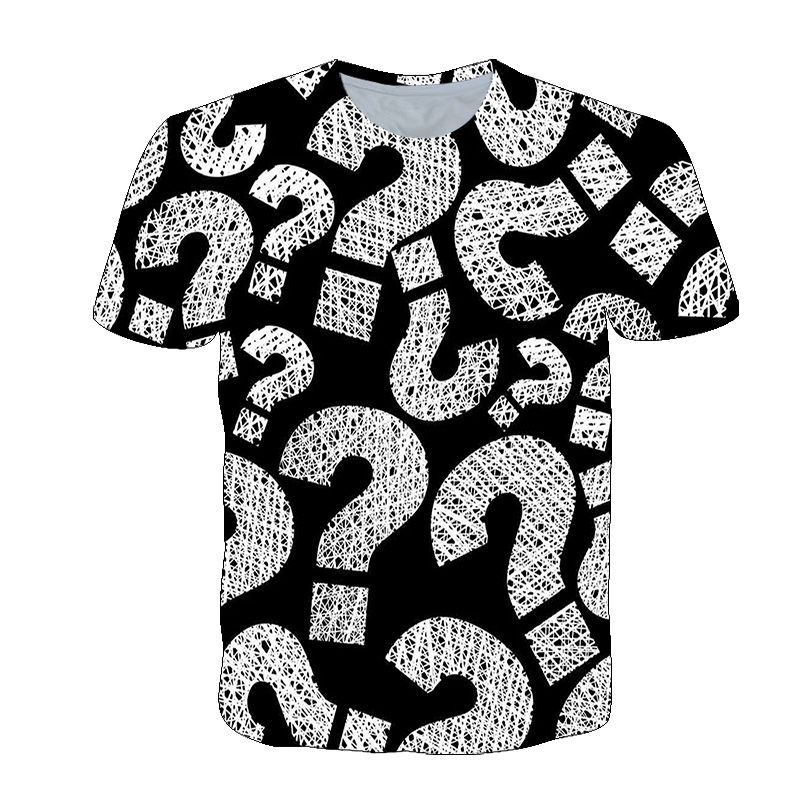 3D Printing Questions - 3D interessante punto interrogativo magliette grafiche