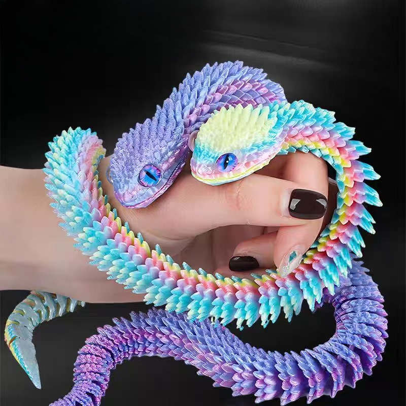 3D Printing Desk - Nuova Statua di Serpente Realistica Stampata