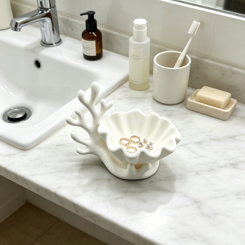 3D Printing Ring Holder - Vassoio Portaoggetti a Forma di Conchiglia