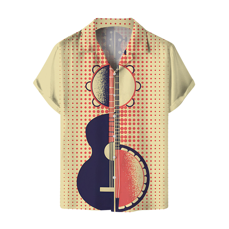 Camicie per uomo musica chitar - 3D Printing Guitar recensione e prezzo