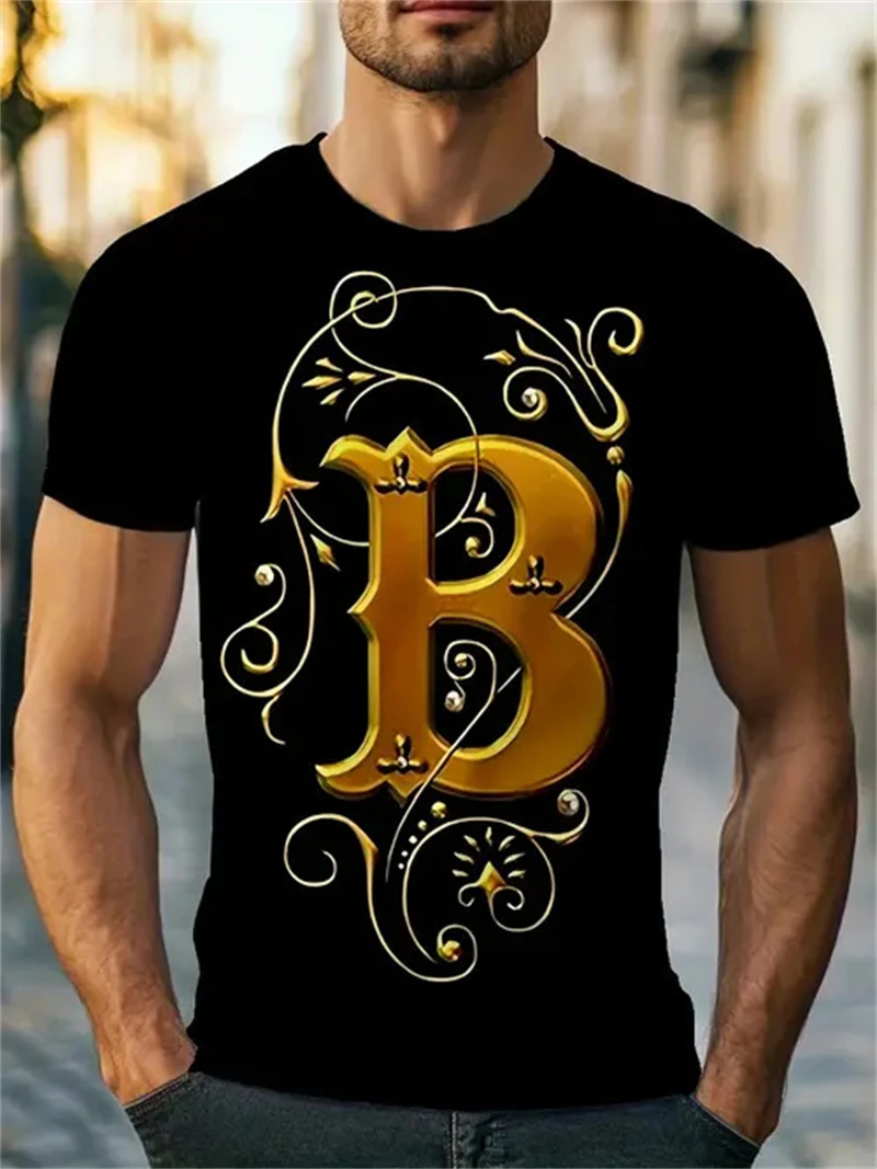 T-shirt da uomo nera con stamp - 3D Printing Questions recensione e prezzo