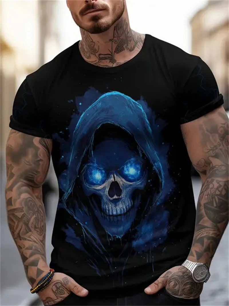 T-shirt da uomo nera con stamp - 3D Printing Questions recensione e prezzo