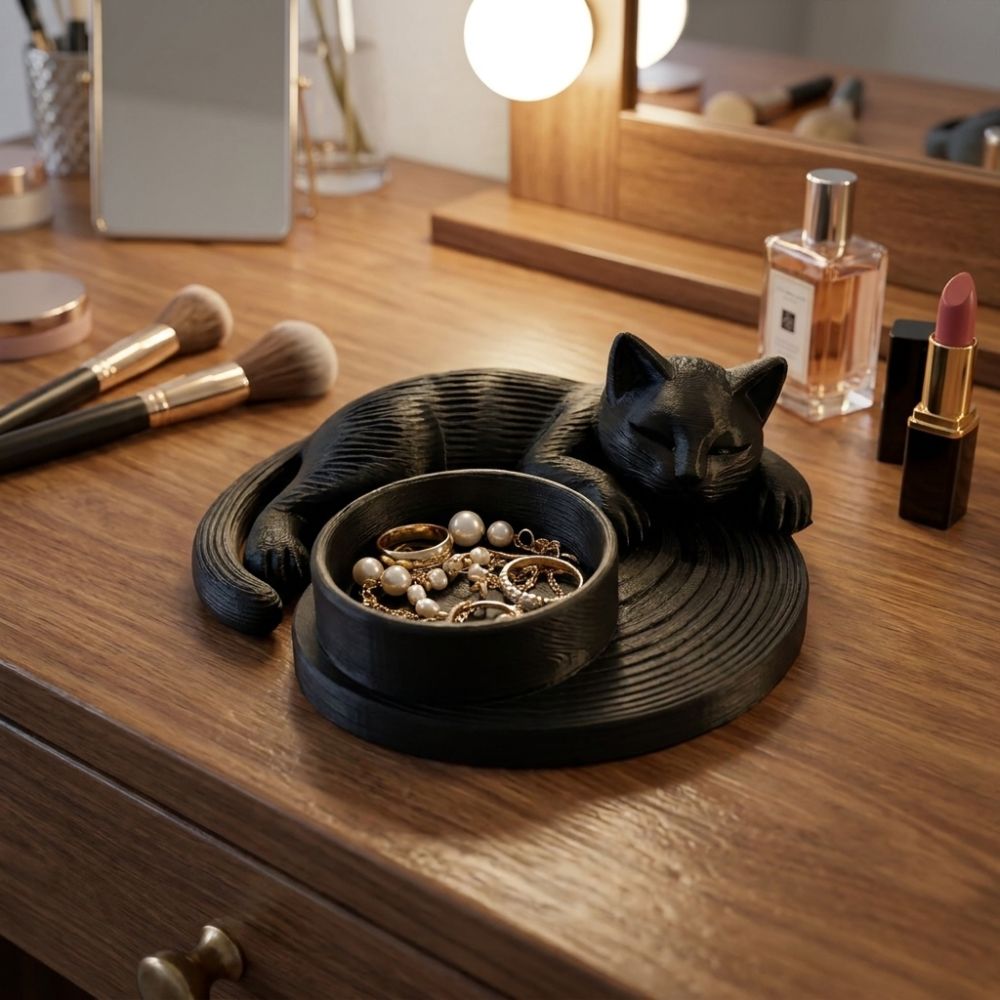 Portacandele a forma di gatto  - 3D Printing Ring Holder recensione e prezzo