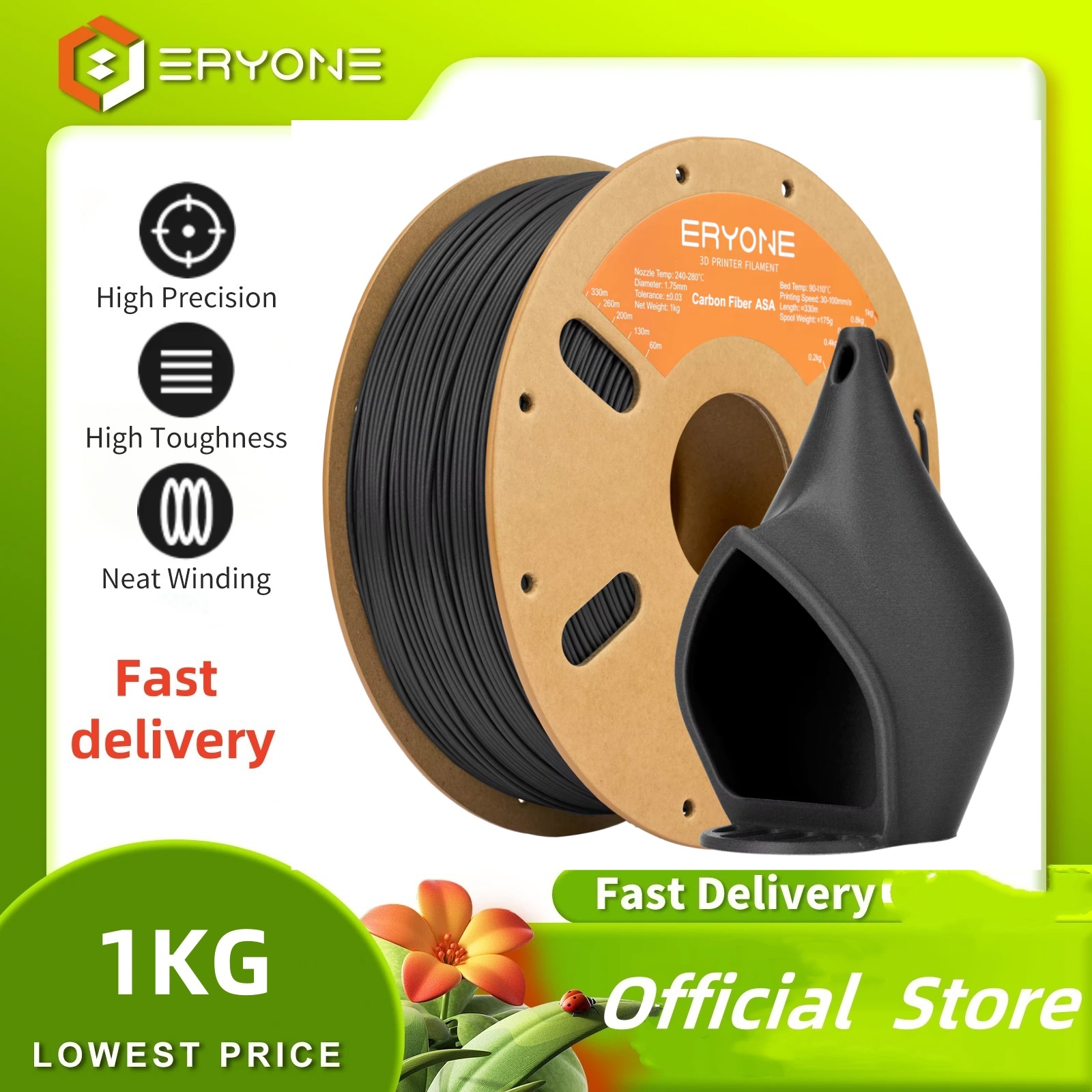 ERYONE 1KG ASA Filamento Premi - Asa Filament Outdoor recensione e prezzo