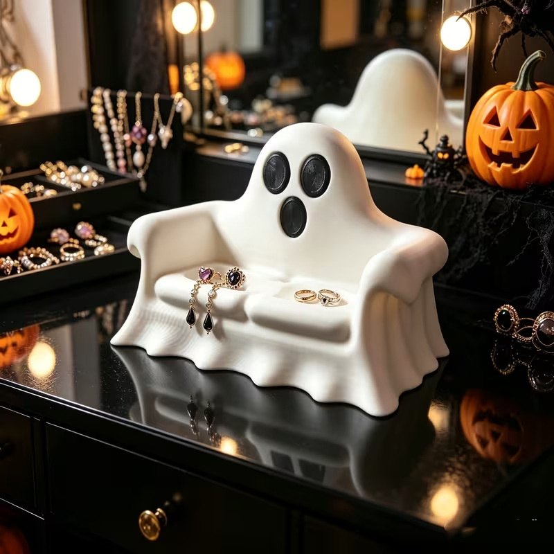 Portagioie a forma di fantasma - 3D Printing Ring Holder recensione e prezzo
