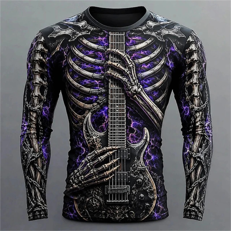 Nuova Maglietta a Maniche Lung - 3D Printing Guitar recensione e prezzo