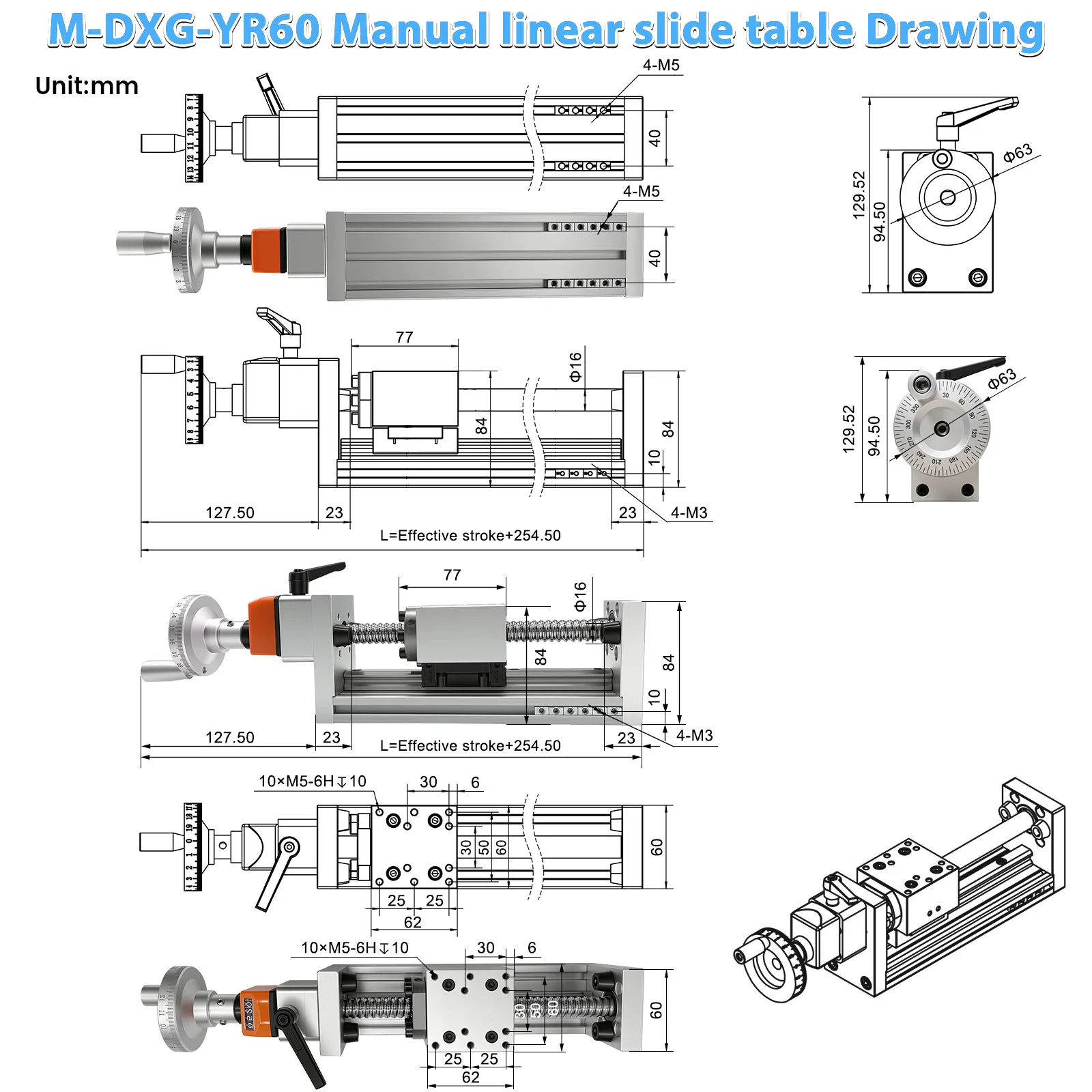 Tavola scorrevole manuale con  - Linear Guide Rail recensione e prezzo